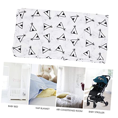 Toyvian 1Pc Inbakeren Peuter Badhanddoek Baby Jongen Badhanddoek Baby Meisje Inbakeren Babybaddoeken Baby Deken Katoen Kinderwagen Hoes Baby Inbakeren Deken Baby Inbakeren Deken Gaas - Afbeelding 7