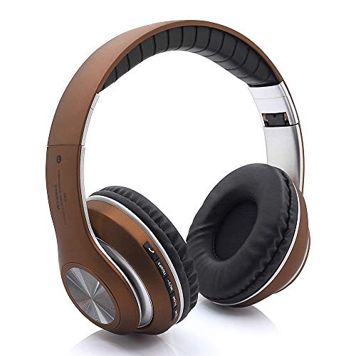 Docooler Auriculares inal�mbricos Bluetooth 5.0, Alta fidelidad Est�reo Auriculares Est�reo Inal�mbricos Plegables, Diadema Ajustable Ranura para Tarjeta AUX IN TF