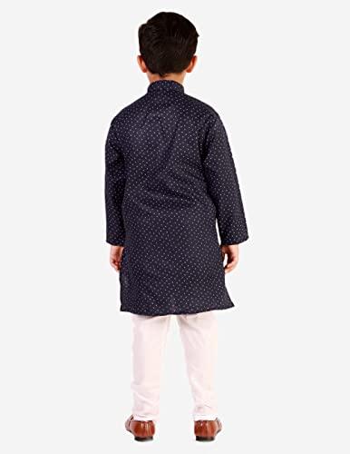 Image of Pro Ethnic Style Developer Boys Kurta Pajama Set | Traditional Ethnic Wear| Cotton | Striped | (S-182)