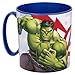 Gobelet en plastique 350 ml pour micro-ondes avec poignée Petit-déjeuner pour enfants sans BPA (Avengers Superheroes)