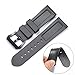 MCXGL Premium Soft Silicone 24mm Watch Straps Waterproof Replacement Rubber Watch Bands for Women Men