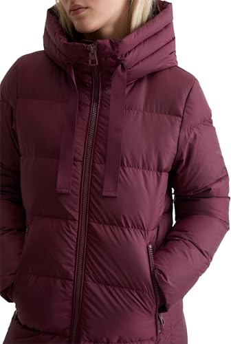 Marc OߴPolo Damen Daunenmantel mit XL-Kordeln Shaped Fit, Rot (Aubergine Red), 32 – Ansicht 4
