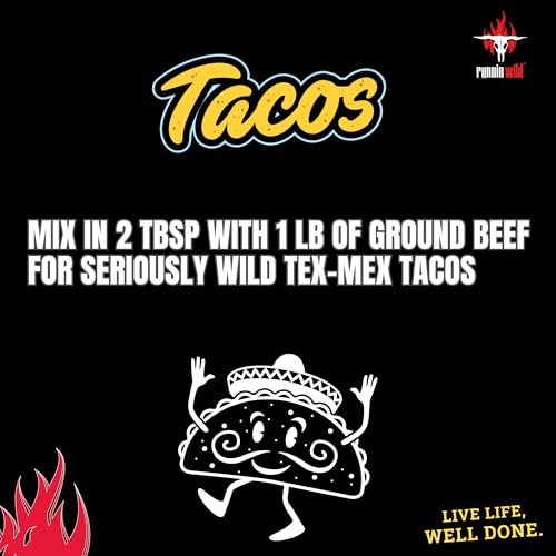Image of Gourmet Taco Seasoning Mix | Fajita Seasoning | Low Sodium | Mexican Seasoning Blend for Tacos, Fajitas, Carne Asada, Nachos, Chili, Enchiladas, and More! | Runnin' Wild Foods, 5.2 ounces