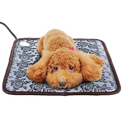 Cama eléctrica para perros y gatos 45x45 cm color rosa