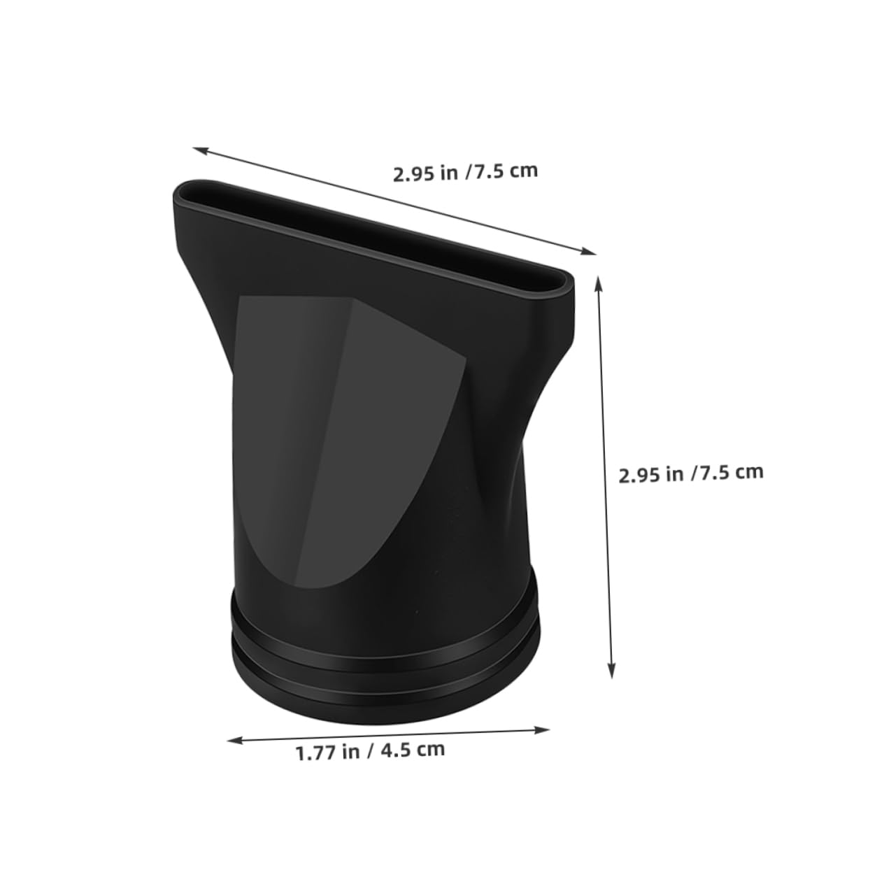 NOLITOY Hair Dryer Enhancer 6 Pack Black Universal Nozzle and Diffuser for Efficient Drying