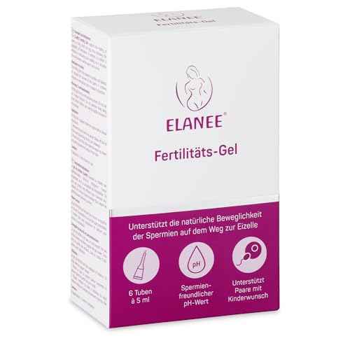 ELANEE Fertilitäts-Gel – Unterstützt die natürliche Spermienbeweglichkeit, spermienfreundlicher pH 6–8, silikonfrei, wasserbasiert – für die fruchtbaren Tage – 6 Einmal-Applikatoren à 5 ml (450-V1)