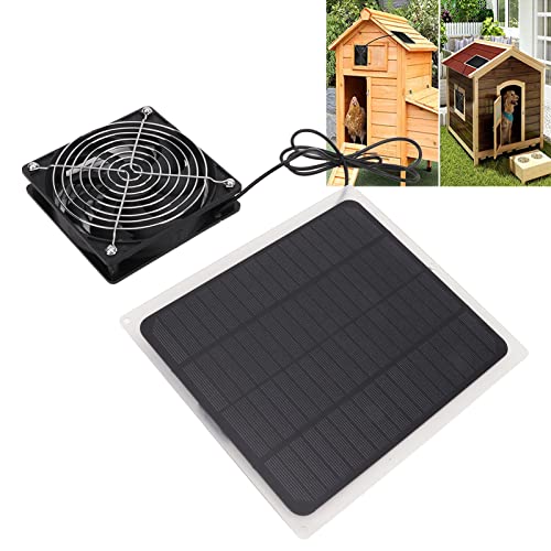 Solarpanel Lüfter Kit, 10 W Solar Panel Fan Kit, Solarmodul Ventilator Kit, Abluftventilator für Gewächshäuser, Solar… – Bild 6