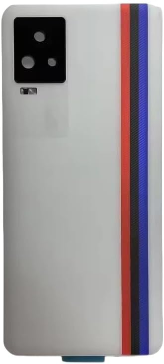 Compatible Rear Glass Back Cover for vivo iQOO 7 Model V2049A/I2009 – Battery Door Housing Replacement Part (Blue)