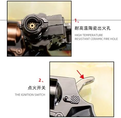 Butane Torch Keychain. It can be Carried Around. It can be Filled and Comes with an Adjustable Straight-Flame Lighter, Making it Very Suitable for Smokers and Collectors. (No Fuel) (Bronze Color)
