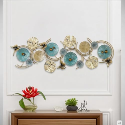 Image of SMILES GIFT Luxury Imported Wall Hanging | Handcrafted Metal Coin Wall Decoration | Home Decor for Living Room & Office