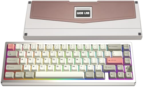 KEEBMONKEY WOBKEY Zen 65 65%�N�C�b�N�����[�X���C�����X���J�j�J���L�[�{�[�h RGB CNC�A���~�j�E���P�[�X �z�b�g�X���b�v�Ή� BT/2.4G/USB-C �Q�[�~���O�L�[�{�[�h Mac/Windows�p (�E���g���E�H�[���V��