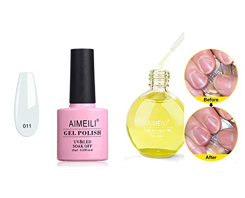 AIMEILI Soak Off UV LED Gel Nail Polish, and Nail & Cuticle Oil