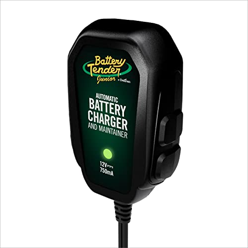 Image of Battery Tender Junior 12V, 750mA Charger and Maintainer: Automatic 12V Powersports for Motorcycle, ATVs, and More - Smarter Than a Trickle Charger - 021-0123 (Pack of 2)
