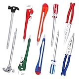 Pen Hardware Tool Set Creative Pipe Wrench Screwdriver Wrench Pliers Hammer Shape Aesthetic Ball Pen Gift (All Hardware Set(10 Pcs))