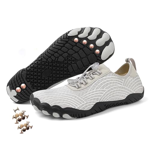 Zureto Grounding Shoes with Copper, Barefoot Shoes Womens Men, Hike Grounded Barefoot Footwear for Women Men