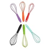 Cabilock Juego De 6 Piezas Mini Batidor De Batidor De Mano Batidora De De Mano Batidor De Salsa Casero Batidor De Metal Herramienta Para Batir Pequeño Batidor Acero Inoxidable