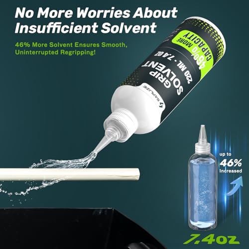 SAPLIZE Value Golf Grip Repair Kit – Includes 7.4oz GTA-200 Golf Grip Solvent, 15 Exclusive High-Performance Golf Grip Tape, Hook Knife, and Rubber Vise Clamp for Regripping Golf Club Grips - Image 4