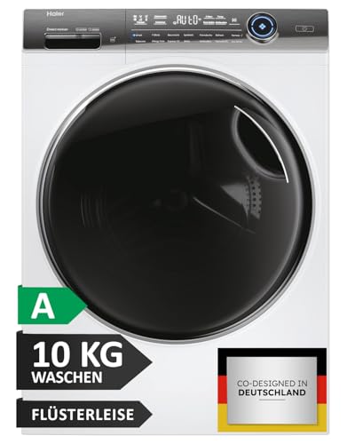 Haier Smarte Frontlader Waschmaschine 10kg I I-PRO SERIE 7 PLUS HW100-BD14979U1 I Washing Machine mit A-Effizienz, 1.400 U/Min. & leisem Direktantrieb I App, Selbstreinigungssystem & Vollwasserschutz Haier Smarte Frontlader Waschmaschine 10kg I I-PRO SERIE 7 PLUS HW100-BD14979U1 I Washing Machine mit A-Effizienz, 1.400 U/Min. & leisem Direktantrieb I App, Selbstreinigungssystem & Vollwasserschutz