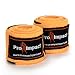 Pro Impact Mexican Style Boxing Handwraps 180" with Closure – Elastic Hand & Wrist Support for Muay Thai Kickboxing Training Gym Workout or MMA for Men & Women - 1 Pair (Fluoro Orange)