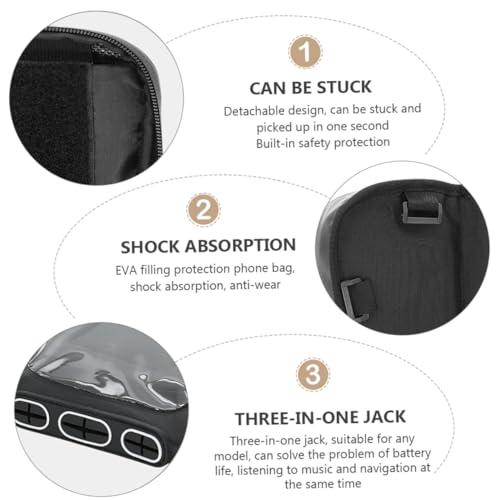 Pochette de téléphone fixation stable contre les secousses - 6