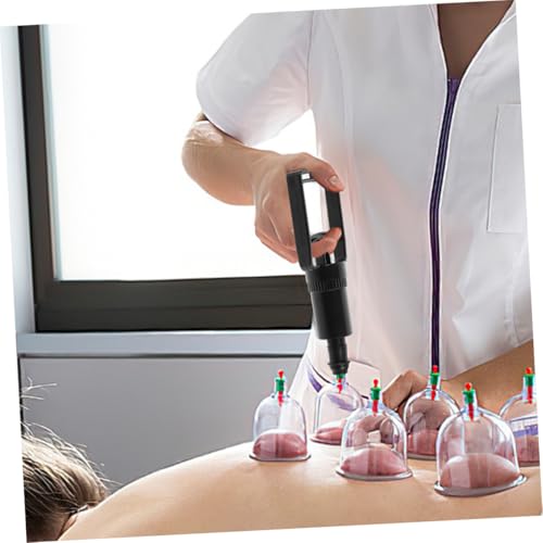 Set de 3 piezas de bomba manual de vacío para ventosas con mango ergonómico para uso en casa y salón, dispositivo de succión manual para terapia de ventosas y alivio del dolor muscular miniatura 7