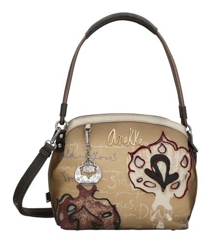 Sac bandoulière Anekke Manifesto au design multicolore et brun