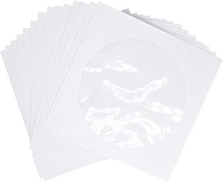 Holibanna 100 Pçs Pacote Malas Organizadoras Bolsas Dvds CD Bolsas De Armazenamento Bolsa De Armazenamento De CD Carteira De CD Estojo De Armazenamento De Vídeo Suporte De Armazenamento De