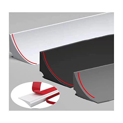 200CM doppelseitiges Klebeband Schwallschutzleiste Dusche Selbstklebend,Silikon Wasserstopper Dusche Schwallschutz Dusche (Weiss 2M）