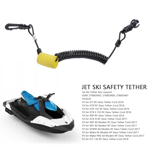 Cable de llave de aprendizaje antirrobo 278003092 con material robusto para Jet Ski 4