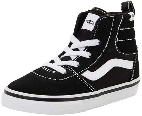 Vans Ashwood Hi Decon Baskets à fermeture éclair latérale, noir/blanc, pointure 38 pour enfant, noir/blanc, 22 EU