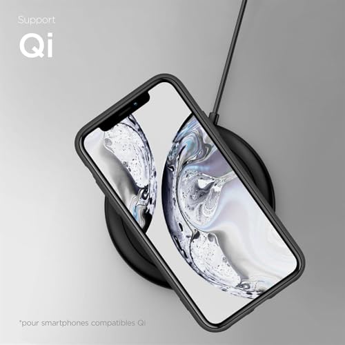 Coque silicone iPhone 11 ONEFLOW souple avec protection caméra et écran anthracite