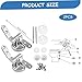 Toilet Seat Hinges Replacement 1 Pair Soft Close Toilet Seat Hinges Replacement with Installation Hardware Zinc Alloy Accessories for Repair Hardware Soft Close