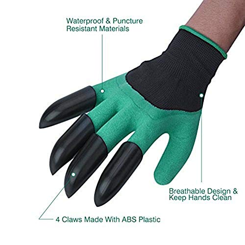 Guantes de jardín con garras de plástico ABS para cavar sin esfuerzo 6