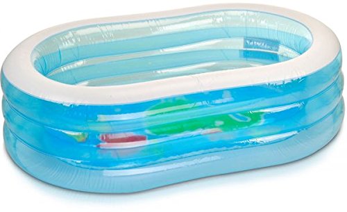 Jilani Kids Pool Swimming Pool Inflatable Size 5ft with Manual Pump, Multi 1