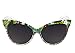 Margaritaville Birds of Paradise Floral Polarized Round Sunglasses, Color White, 57 mm