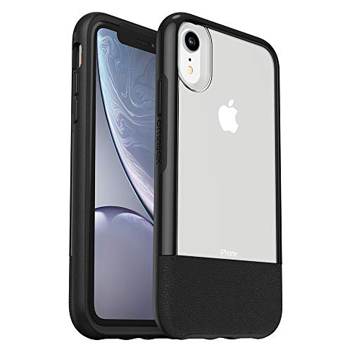 OtterBox Clear & Leather Case for iPhone XR - LUCENT BLACK (CLEAR/BLACK)
