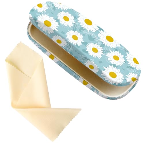 Image of Glasses Case Hard Shell,Portable Protective Eyeglasses Case, Eyeglass Holder Box with Cleaning Cloth, for men women