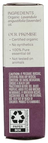 Aceite Esencial Orgánico de Lavanda Aura Cacia 0.25 Fl Oz miniatura 3