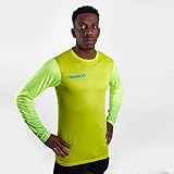 Acolchado en los codos. Reusch Match Pro - Camiseta de Manga Larga Acolchada para Hombre, Hombre, Color Verde Lima, tamaño Medium