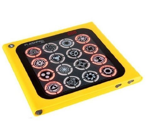 FlashPad 3.0 LED Touchscreen Handheld Game w/Score Reader, Light & Sound (Yellow)