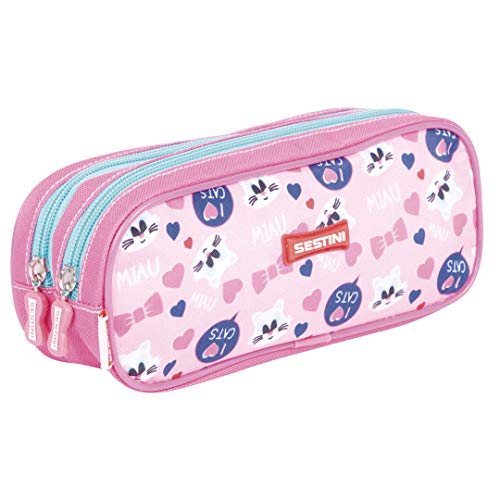 Kit Mochila Infantil Kids Cat 18Y Lancheira Estojo Sestini