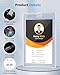 KTRIO 2 Pack Heavy Duty 2-Card Badge Holder, Clear Acrylic ID Card Holder with Easy Access Thumb Hole for Student, Nurse and Office, Vertical
