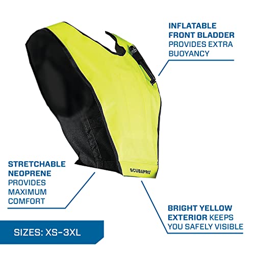 Scubapro Cruiser Snorkeling Snorkel Vest (Neon/Yellow, Xlarge) #TOP1