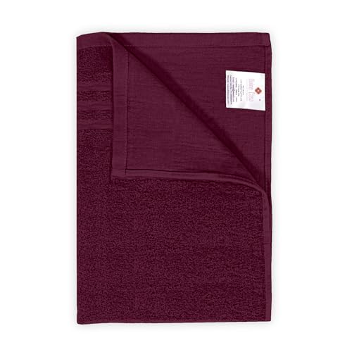 Image of Divine Casa 100% Cotton Maroon Bath Towel 550 GSM, Ultra Soft & Highly Absorbent, 75x150 cm, Luxury Towel for Bathroom & Gym