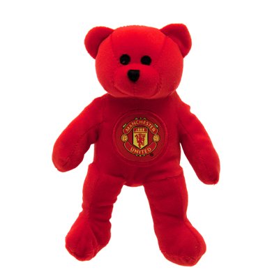 Manchester United FC Official Product Beanie Bear Club Crested New Soft Touch