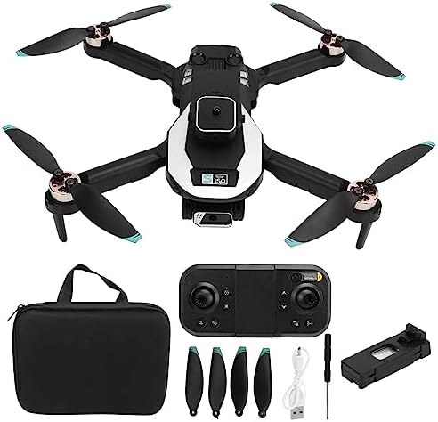 S150 Areial Drone with 2 HD Cameras, Built in Battery, Headless Mode Obstacle Avoid Drone for Age 14 and Older, Brushless Motor, 6 Level Wind Resistance, 4 Sided Obstacle Avoidance