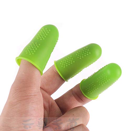 5 peças de protetores de dedo de silicone com cola quente para cola quente cera de costura de resina