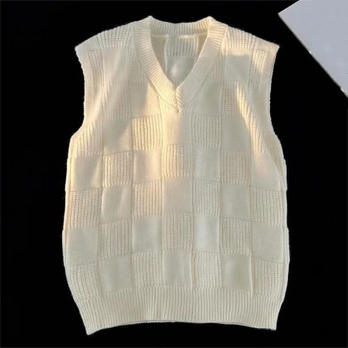 Retro Men's and Winter Loose Knitted Vest V-Neck Sleeveless Fashion Knitwear Pullover2