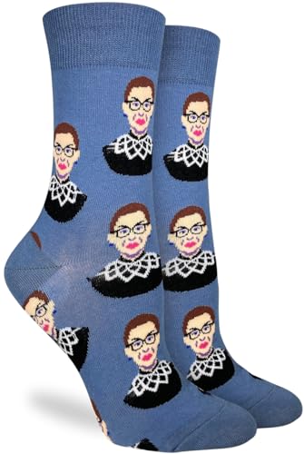 Good Luck Sock Women's Ruth Bader Ginsburg Socks, Adult, Shoe Size 5-9