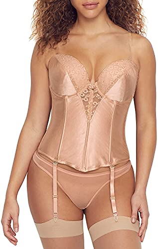 Va Bien Women's Satin Low Back Bustier